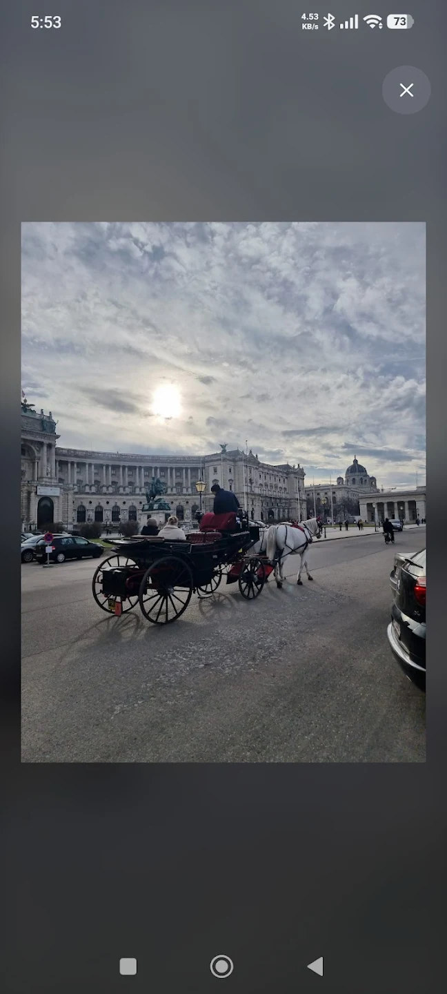 Travel photo displayed in full-screen mode